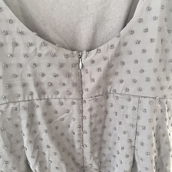 Lulus Black Swiss Dot Mini Wrap Dress - Medium - Picture 11 of 12